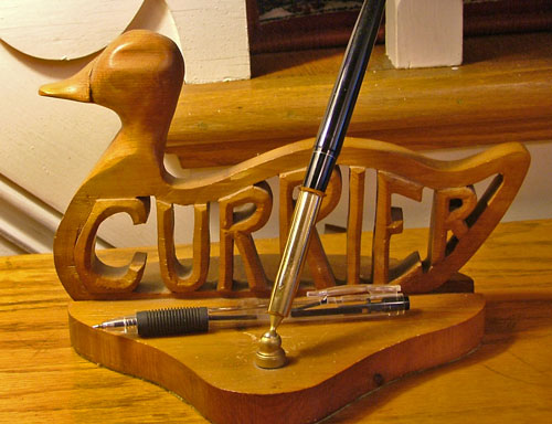 Desk pen set - carver unknown