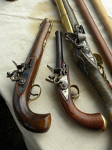 Flintlock Pistols like those used in 1812